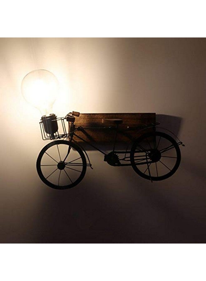 ELIANTE Wood Wall Light Wooden Cycle Design Wall Light Lamp for Living Room, Bedroom, Dining Room, Without Bulb | by Jainsons Lights - Image 3