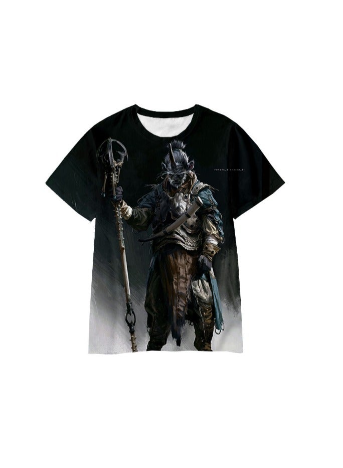 Black Myth Wukong Game Quick Drying Short Sleeved T-shirt for Men And Women 
