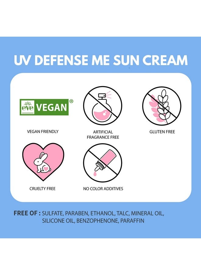 MAKEP:REM Makeprem Uva Uvb Defense Me Calming Sun Cream Vegan Sunblock Spf 50+ Pa++++ 1.69 Fl Oz Reef-Safe Non-Nano Mineral Sunscreen Broad Uv Protection Blue Ray Dry Sensitive Acne-Prone Oily Skin No Chemical - Image 5