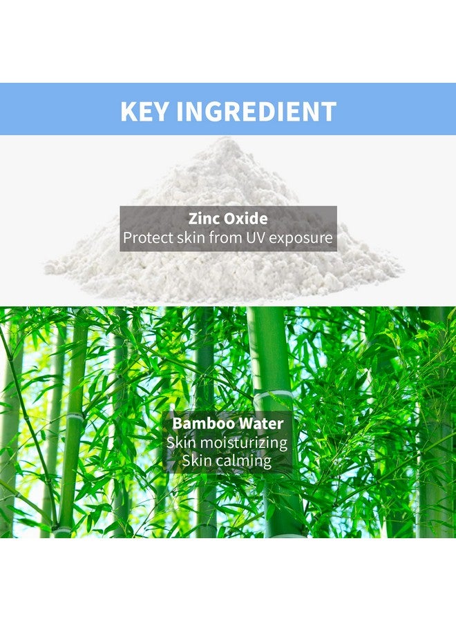 MAKEP:REM Makeprem Uva Uvb Defense Me Calming Sun Cream Vegan Sunblock Spf 50+ Pa++++ 1.69 Fl Oz Reef-Safe Non-Nano Mineral Sunscreen Broad Uv Protection Blue Ray Dry Sensitive Acne-Prone Oily Skin No Chemical - Image 4