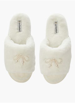 Le Confort Womens Bow Applique Slip-On Slippers  - Image 2