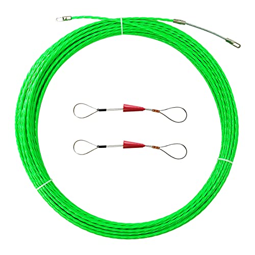 VGongTech 20M 66ft Cable Puller Kit Through Wall Fish Tape 4mm PET Electrical Cable Puller Wire Guide Device Threader Duct Rodder Fish Cable Fastener - Image 1