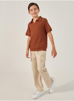 Styli Solid Pant with Cargo Pocket  - Image 2