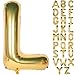 CHANGZHONG Letter Balloons 40 Inch Giant Jumbo Helium Foil Mylar for Party Decorations Gold L - Image 4