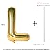 CHANGZHONG Letter Balloons 40 Inch Giant Jumbo Helium Foil Mylar for Party Decorations Gold L - Image 2