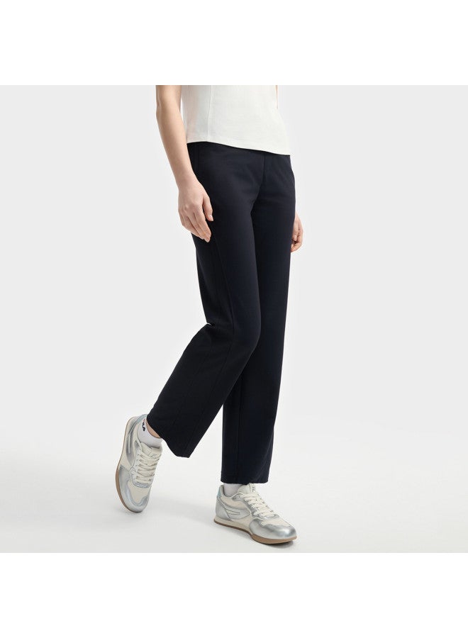 FILA Women'S Casual Pants Ladies Fashion Leisure Simple Basic Versatile Slight Stretch Comfort Straight Leg Knitted Trousers - Image 3
