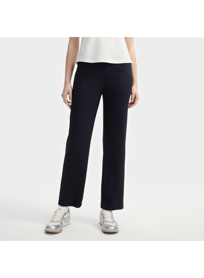 FILA Women'S Casual Pants Ladies Fashion Leisure Simple Basic Versatile Slight Stretch Comfort Straight Leg Knitted Trousers - Image 2