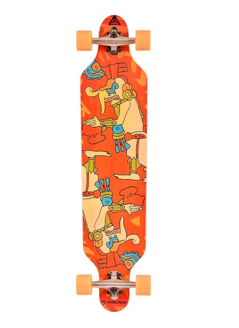 Winmax - Long Skateboard (Orange) - Image 1
