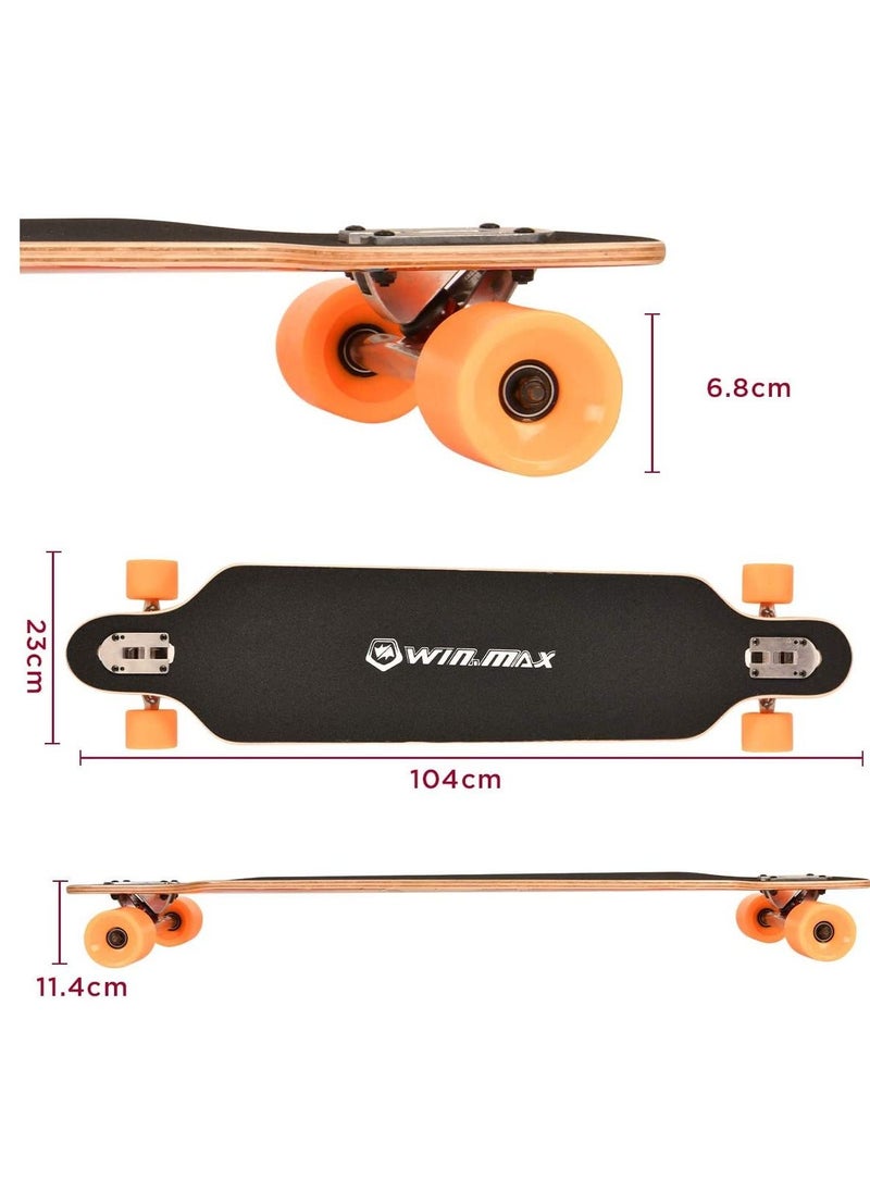 Winmax - Long Skateboard (Orange) - Image 1