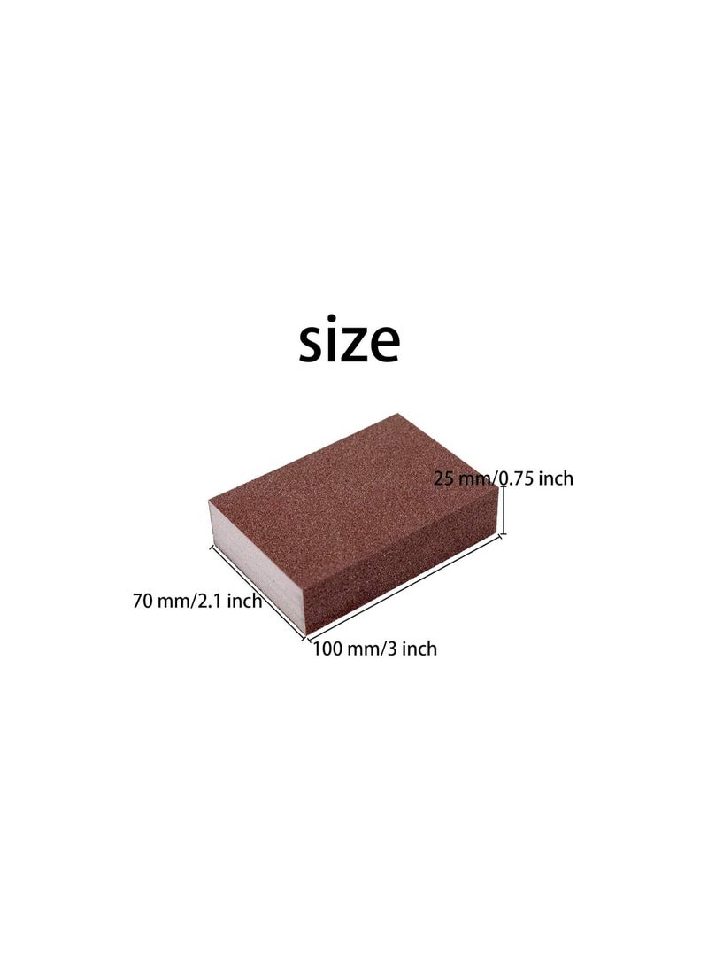 Aivoxe Liyafy 220 Grit Sponge Emery Cloth Sandpaper Blocks Buffing Diamond Polishing Pads Hand Sanding Tool 6pcs  - Image 4