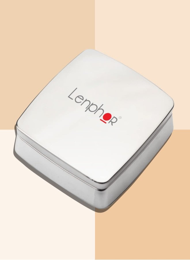 لينفور بودرة الوجه المضغوطة من لينفور، تدوم طويلاً للحصول على مكياج بلمسة نهائية مطفية، غنية بفيتامين E وعامل حماية من الشمس SPF 25، بودرة مكياج وبودرة للوجه للنساء والفتيات، بيج - Image 4