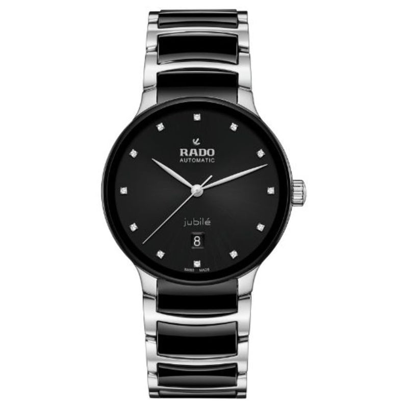 Rado - Centrix Automatic Diamonds - Women - Swiss Watch - 12 Diamonds in Dial - Polished Stainless steellinks - 80 Hours of Power Reserve - Water Resistant 50 m- Automatic – 39,5 mm - Image 3