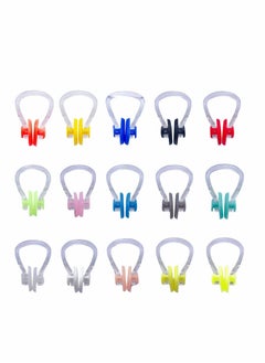 Nose Clips Swimming, Waterproof Silicone Nose Plugs Kids Swimming Nose Clip for Beginners Men Women Adult Children, Swim Nose Training Protector for Swimming Free Diving, 15 Colors