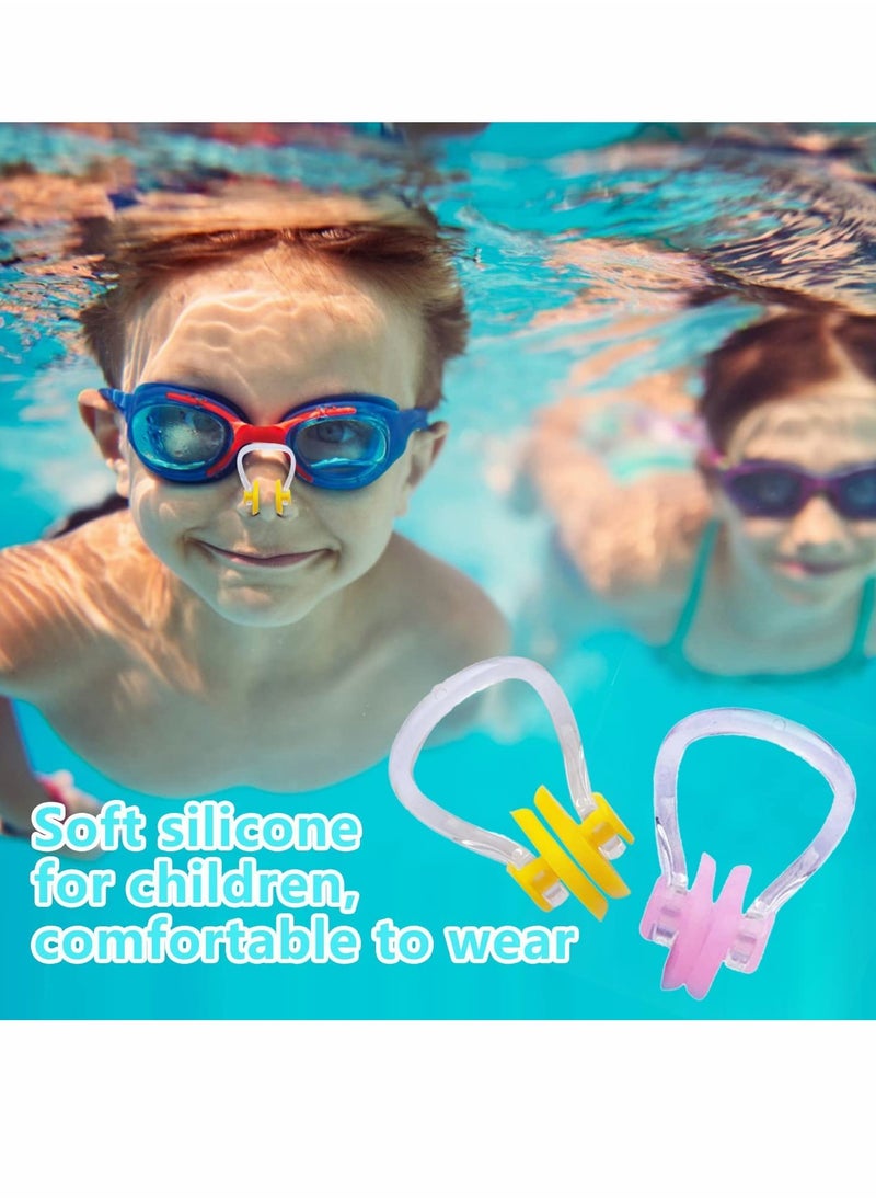 KASTWAVE - Nose Clips Swimming, Waterproof Silicone Nose Plugs Kids Swimming Nose Clip for Beginners Men Women Adult Children, Swim Nose Training Protector for Swimming Free Diving, 15 Colors - Image 1