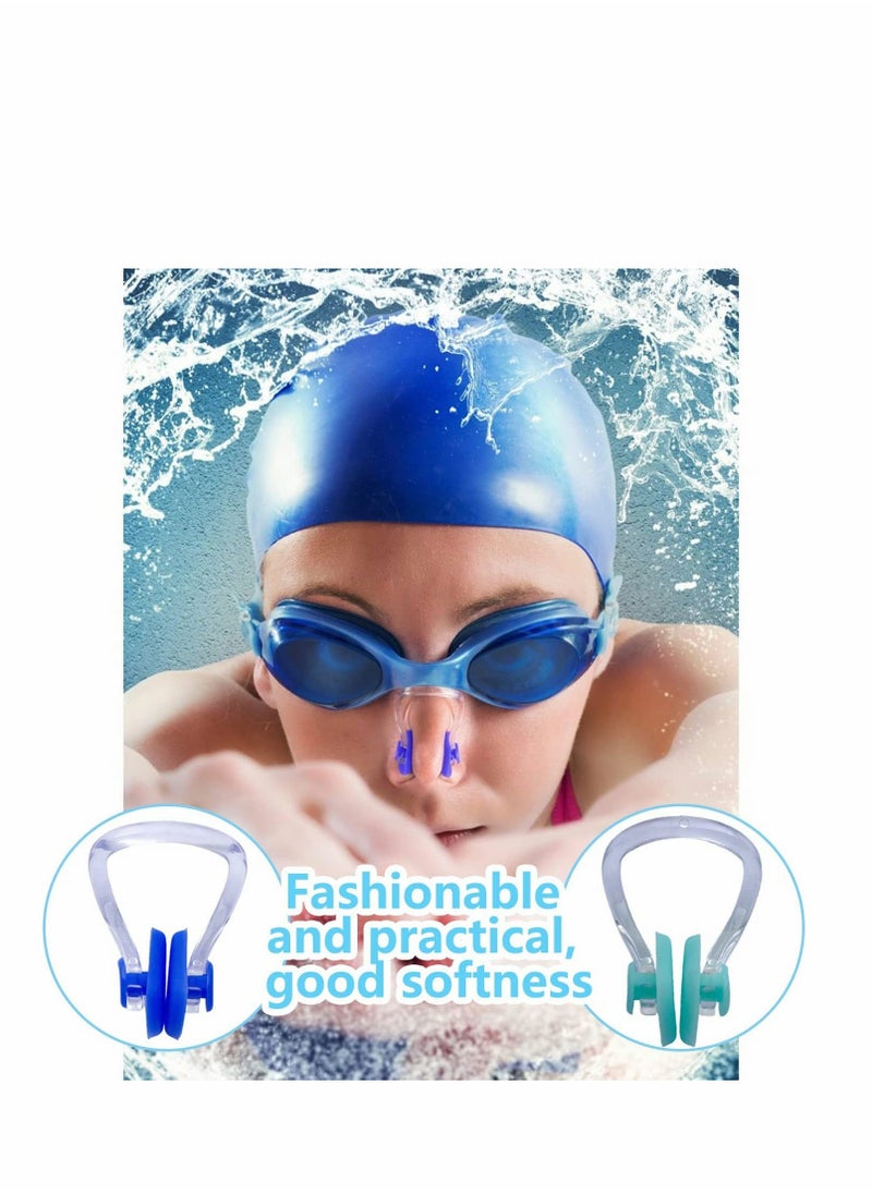KASTWAVE - Nose Clips Swimming, Waterproof Silicone Nose Plugs Kids Swimming Nose Clip for Beginners Men Women Adult Children, Swim Nose Training Protector for Swimming Free Diving, 15 Colors - Image 1