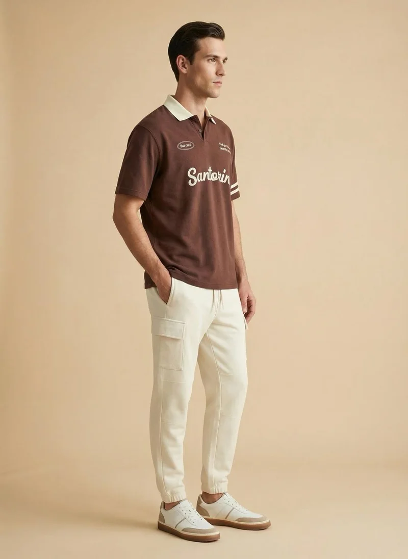 NOBERO Madder Brown Nobero  Regular Fit Polo T-Shirt for Men for Men | Best Price UAE