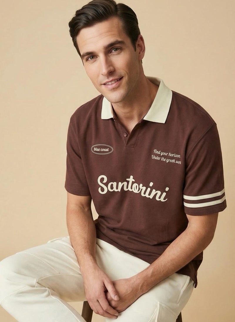 Nobero  Regular Fit Polo T-Shirt for Men - Image 2