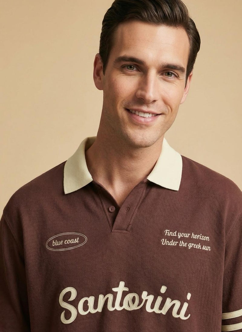 Nobero  Regular Fit Polo T-Shirt for Men - Image 5