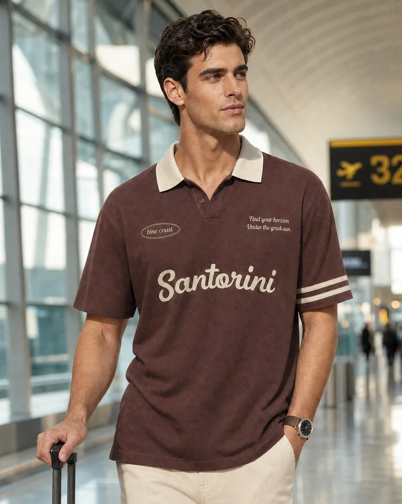 نوبيرو Nobero  Regular Fit Polo T-Shirt for Men