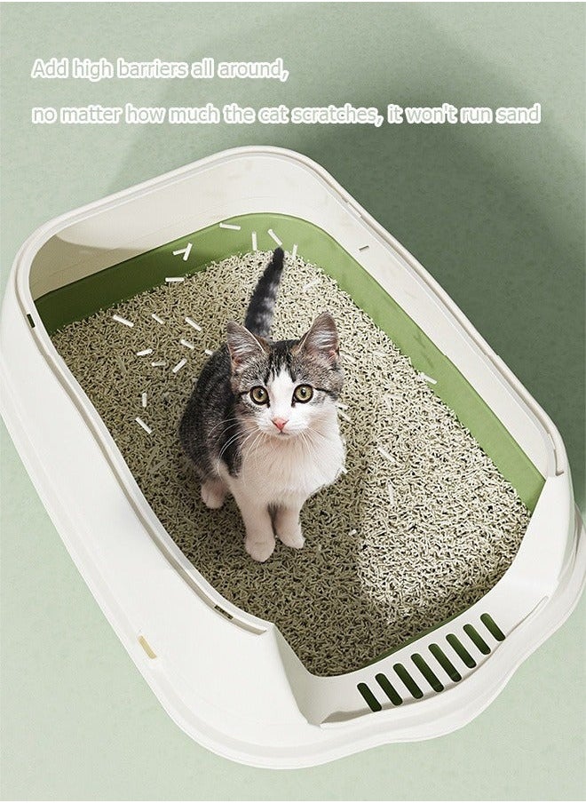 Generic - Cat Litter Box, Large Removable Cat Litter Box, Fully Enclosed Cat Litter Box, With Lid, Top Entry, Splash-Proof Cat Supplies, With Cat Litter Scoop And Deodorizing Bag, Easy To Clean, No Odor, Kitten Pet Accessories - Image 1