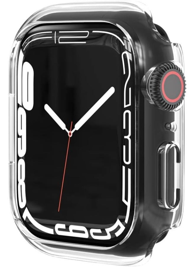 جراب حماية صلب من البولي كربونات ( بدون شاشه حمايه ) متوافق مع ساعة ابل 44 ملم - شفاف - Image 2