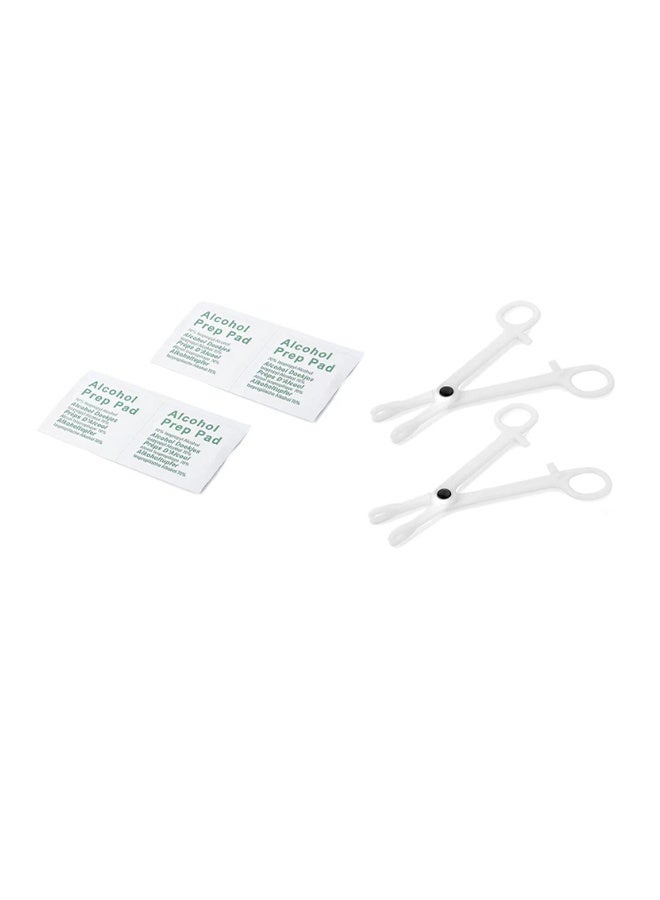 Steel 42PCS/Body Piercing Set Medical Steel Lip Nails, Lip Rings, Cartilage Daisy Earrings, Navel Rings, Nasal Septum Piercing, Jewelry Needles, Gloves Clip Tool Universal Model - Image 3