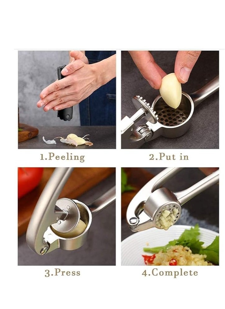 Generic - 2-Pack Garlic and Ginger Crusher Set, Rust-Free Mincer with Ergonomic Handles, Easy to Clean and Dishwasher Safe, Premium Garlic Press and Ginger Mincer for Effortless Crushing, Durable Kitchen Tool for Cooking, Must-Have Spice Mincer for Home Chefs, Effortless Garlic and Ginger Grinding - Image 1