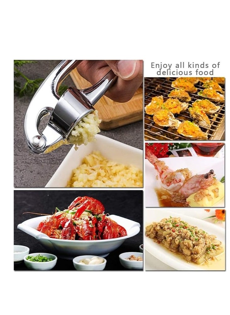 Generic - 2-Pack Garlic and Ginger Crusher Set, Rust-Free Mincer with Ergonomic Handles, Easy to Clean and Dishwasher Safe, Premium Garlic Press and Ginger Mincer for Effortless Crushing, Durable Kitchen Tool for Cooking, Must-Have Spice Mincer for Home Chefs, Effortless Garlic and Ginger Grinding - Image 1