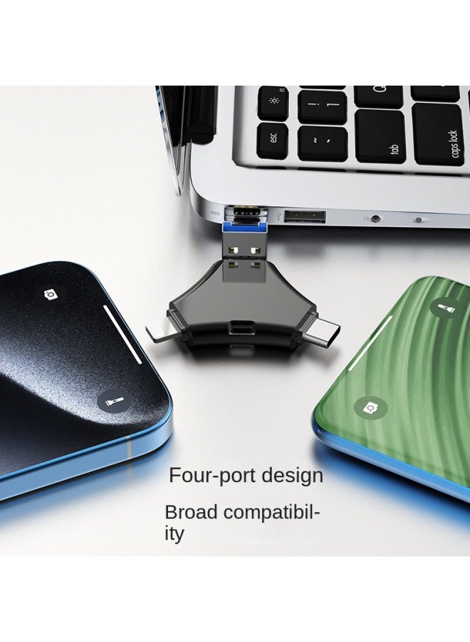 نيوترل محرك ذاكرة يوب USB للسيارة والهاتف متوافق مع آبل أندرويد كمبيوتر هواتف تيب سي Type-C يوب USB 3.0 عالي السعة رباعي الاستخدام - Image 4