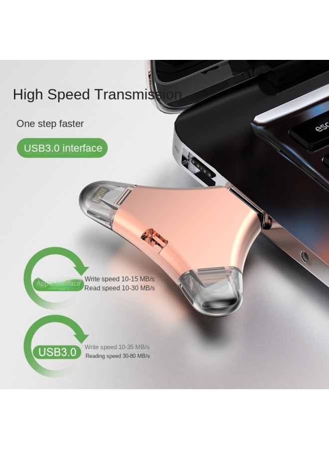 نيوترل محرك ذاكرة يوب USB للسيارة والهاتف متوافق مع آبل أندرويد كمبيوتر هواتف تيب سي Type-C يوب USB 3.0 عالي السعة رباعي الاستخدام - Image 2