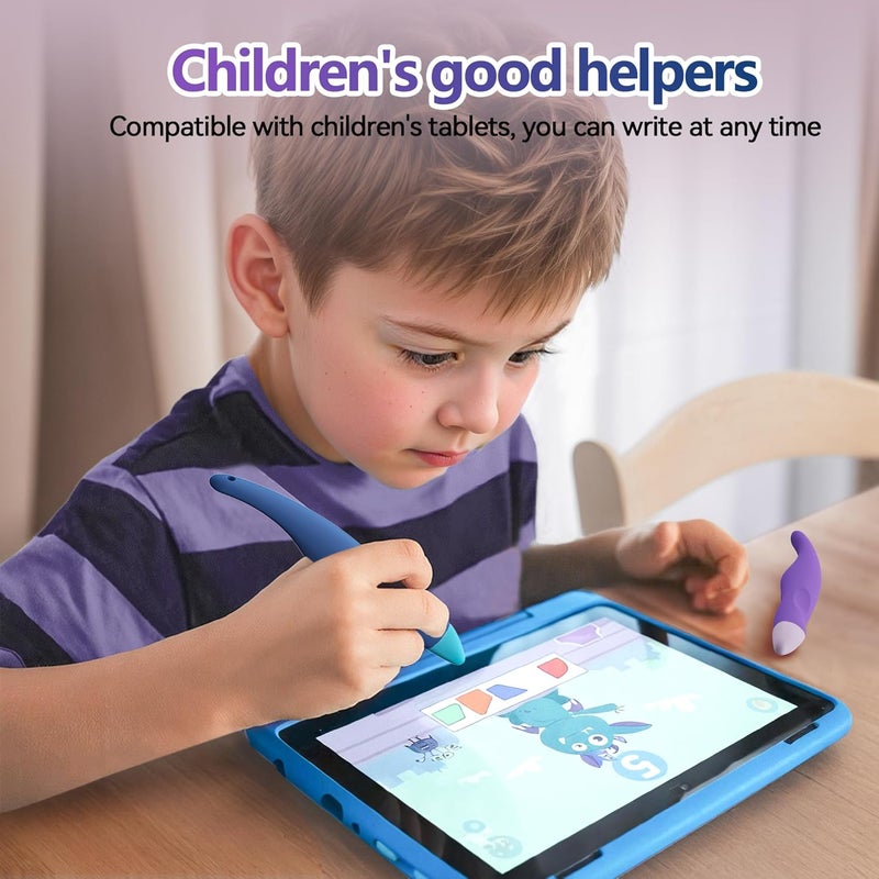 AWINNER Kid-Friendly Stylus Pens for Touchscreens,2-Pack Tablet Stylus Ergonomically Designed for Both Right- and Left Handed Users Universal Capacitive Compatible for Kindle, iPad, and iPhone - Image 5