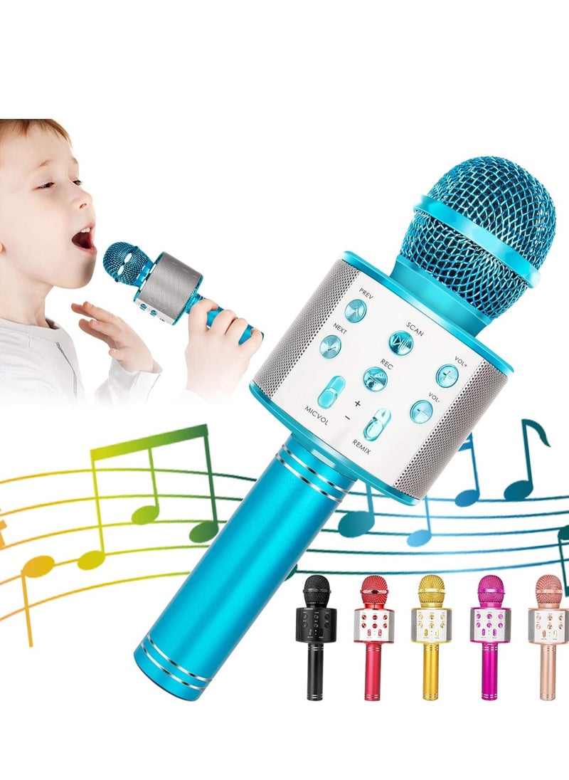 Gonice Wireless Bluetooth Karaoke Microphone for Kids, 5-in-1 Portable Handheld Karaoke Mic Speaker Player Recorder  - Image 1