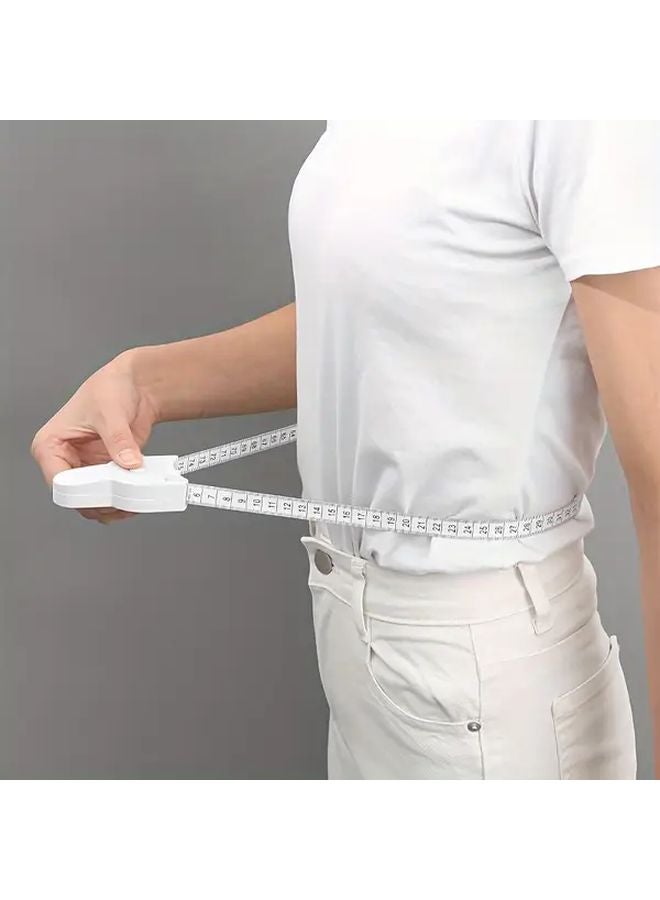 Black Retractable Body Measuring Tape for Waist Chest Thighs Home Gym Fitness - Image 2
