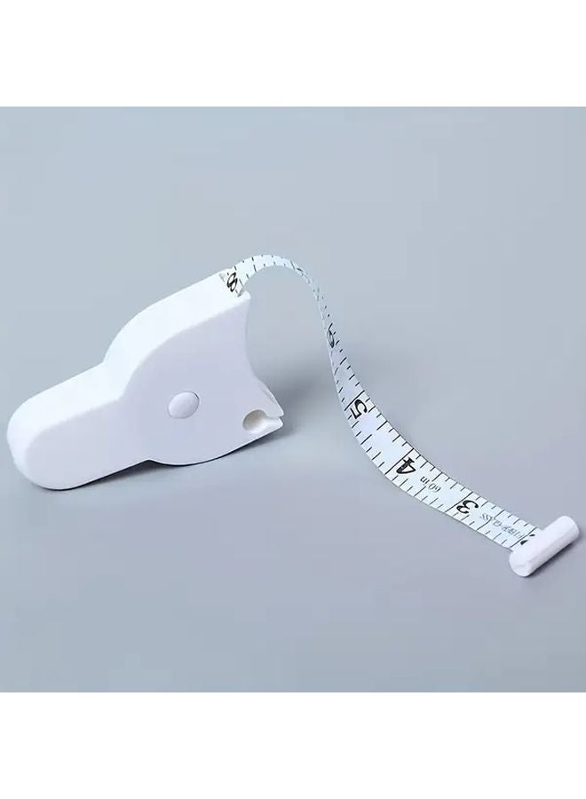 Black Retractable Body Measuring Tape for Waist Chest Thighs Home Gym Fitness - Image 3