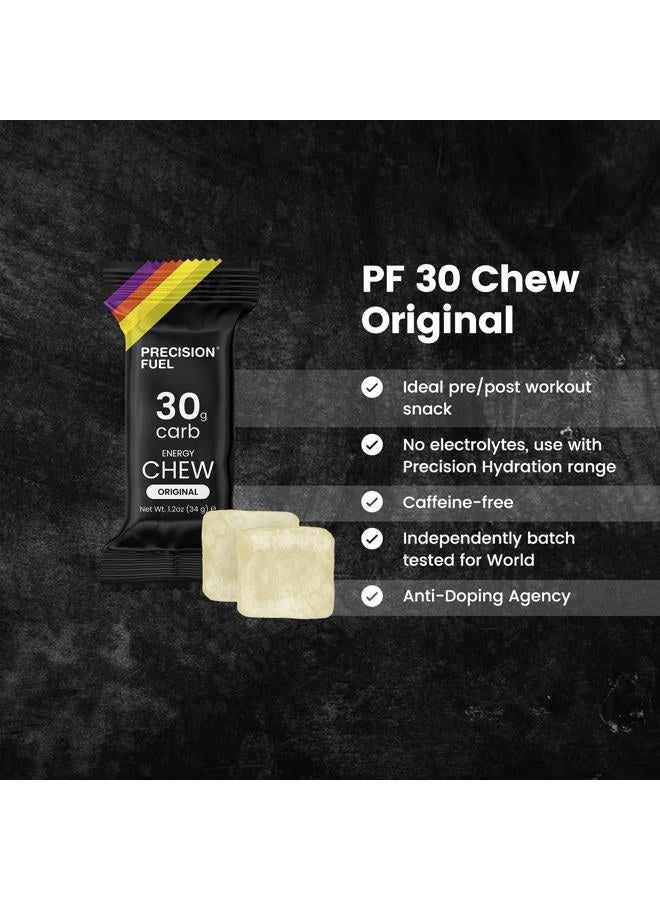 Precision Hydration Precision Fuel 30 Energy Chews - Carb, Lightweight Snack for Endurance Sports, 30g Carbs per Serving, Ideal for Running & Cycling, No Artificial Ingredients - Original Flavour (15 x 34g Chews) - Image 3