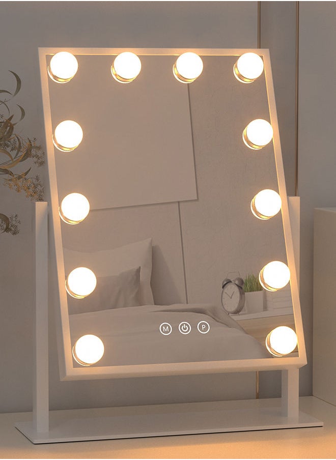 Sharpdo - LED Table Top Vanity Mirror with Light Can Be Adjusted in Three Colors - Image 1