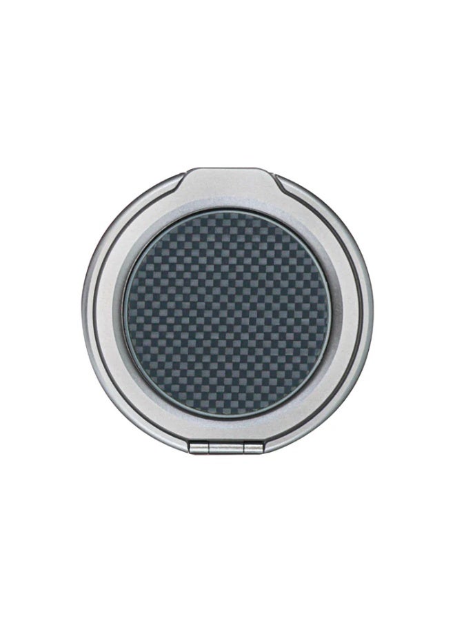 A-CASE Acase Desen Aramid-Fiber Magnetic Phone Grip with Metal Stand – Ultra-Strong MagSafe Grip, Ergonomic Metal Ring & Fold-Out Kickstand – Black - Image 2