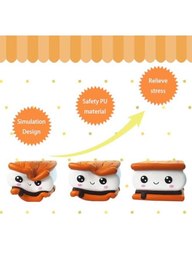 Generic lulucross Jumbo 8.27" Smore Squishys Toy – Kawaii Slow Rising Candy Food Scented Squeeze Toy for Kids & Adults  - Image 5