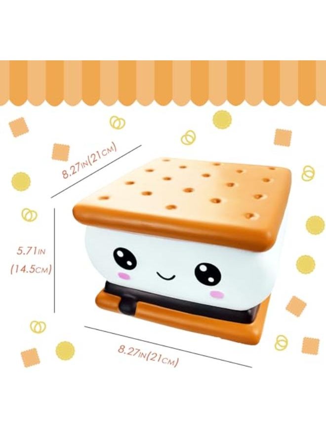 Generic lulucross Jumbo 8.27" Smore Squishys Toy – Kawaii Slow Rising Candy Food Scented Squeeze Toy for Kids & Adults  - Image 4