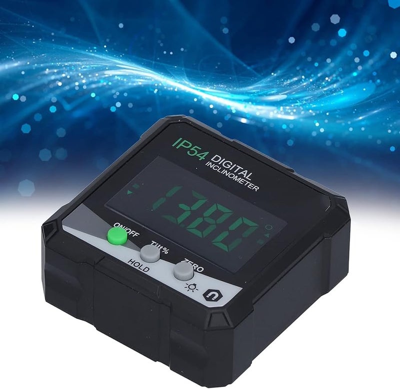 مقياس الميل الرقمي، مقياس الزوايا المغناطيسي، منقلة، مقياس التسوية بشاشة LCD 360 درجة - Image 3