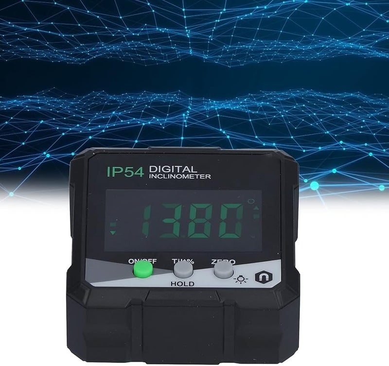 مقياس الميل الرقمي، مقياس الزوايا المغناطيسي، منقلة، مقياس التسوية بشاشة LCD 360 درجة - Image 4