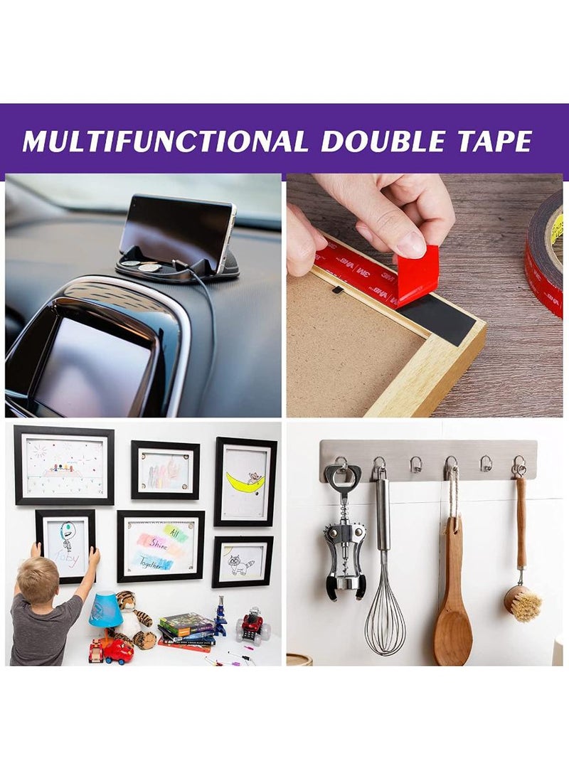 Double Sided Tape,Heavy Duty Waterproof Mounting Foam 3M VHB Tape, 300cm Length, 1.5cm Width, Strong Adhesive Tape for Car, Wall, LED Strip Light, Home,Office Decor, 1.5cm x 3m - view 5