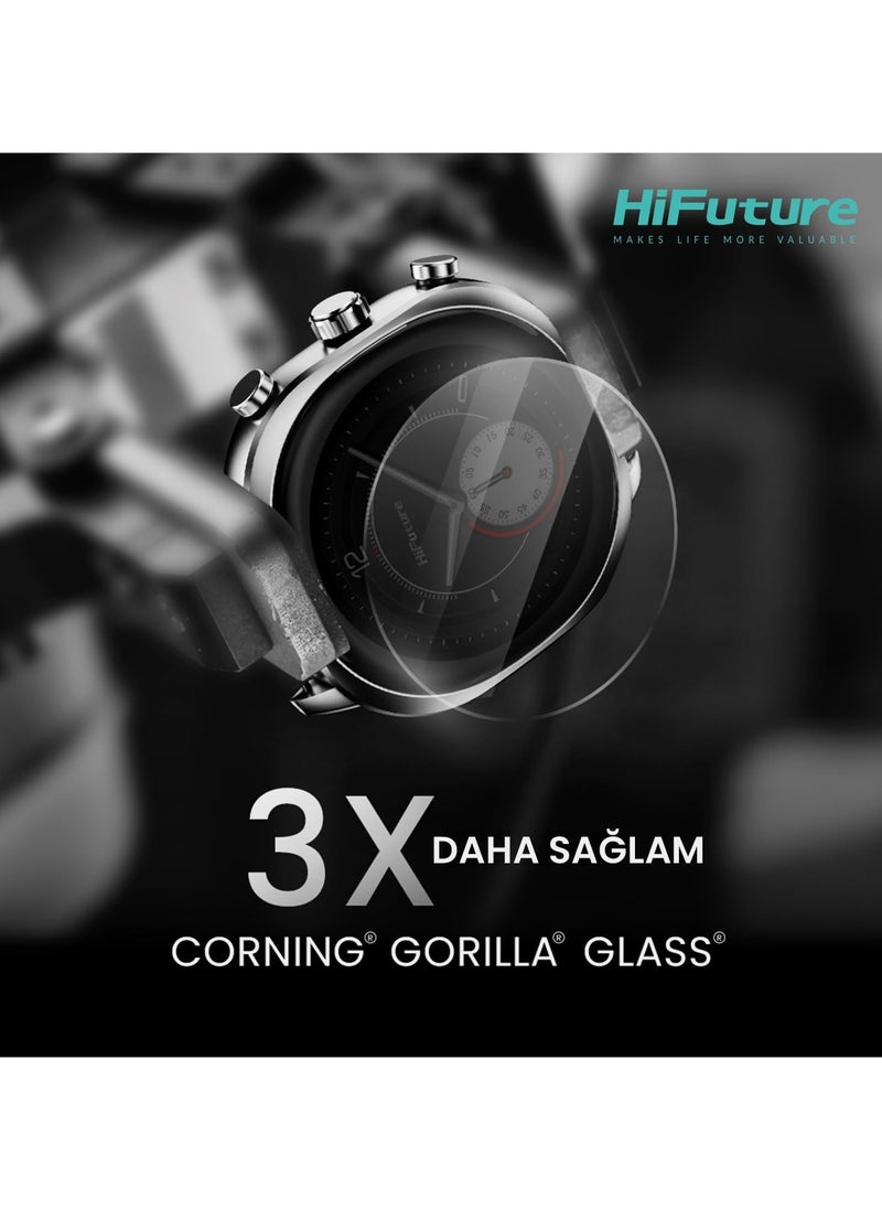 HiFuture FutureFit Aix Stainless Steel Smart Watch With Gorilla Glass, Black  - Image 4