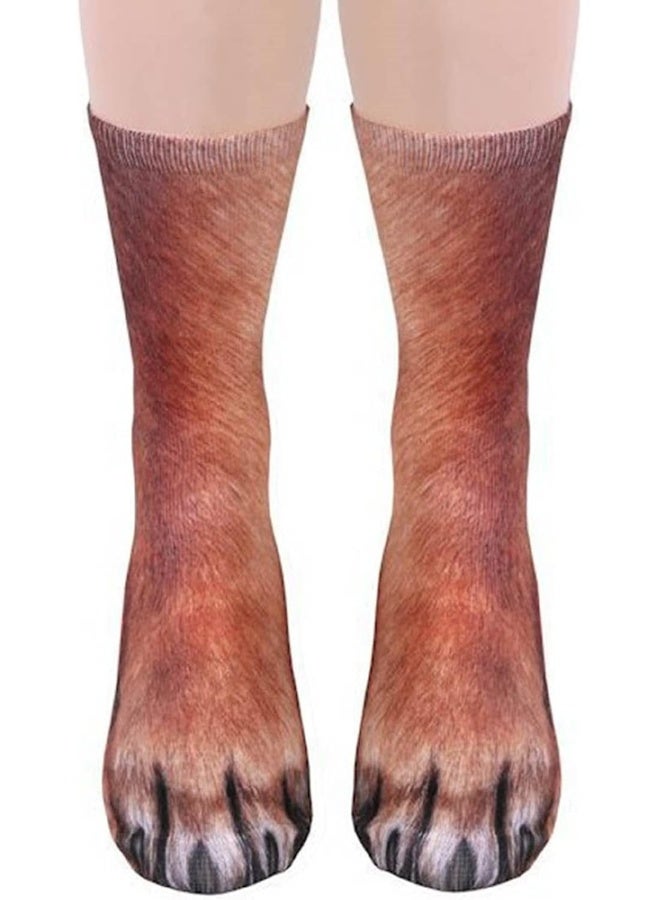 FreeNFond Funny Animal Paw Socks Gag Gifts for White Elephant Gift Exchange - Image 1