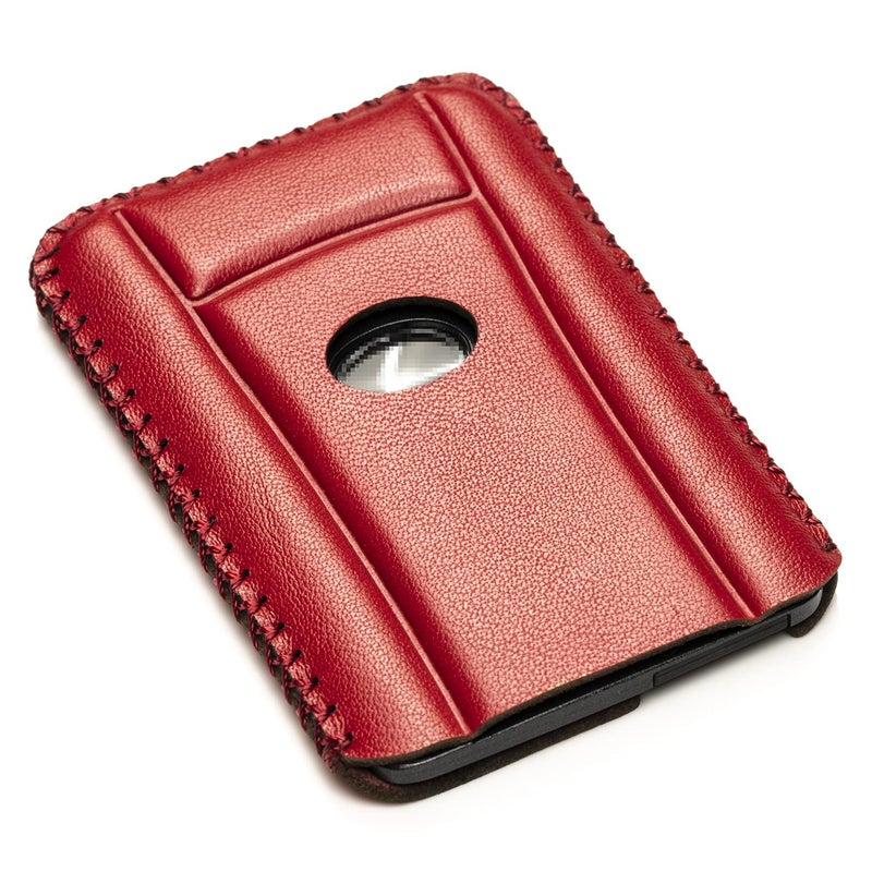 Vitodeco Leather Keyless SMARTACCESS Key Card Case Compatible with Lexus LX570, Lexus LS460, Lexus ES, Lexus LX600 2016-2025 (Card, Red) - Image 1