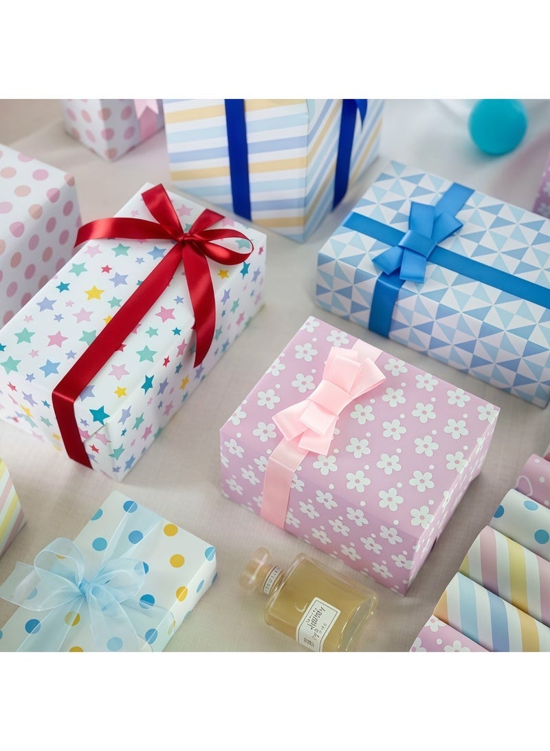 عالم البالونات مجموعة من 10 أوراق تغليف هدايا مع شريط لاصق، مجموعة تغليف هدايا متينة لحفلات أعياد الميلاد، عيد الحب، حفلات الزفاف، حفلات استقبال المولود، حفلات توديع العزوبية، حفلات التخرج، 50 سم × 70 سم - Image 4