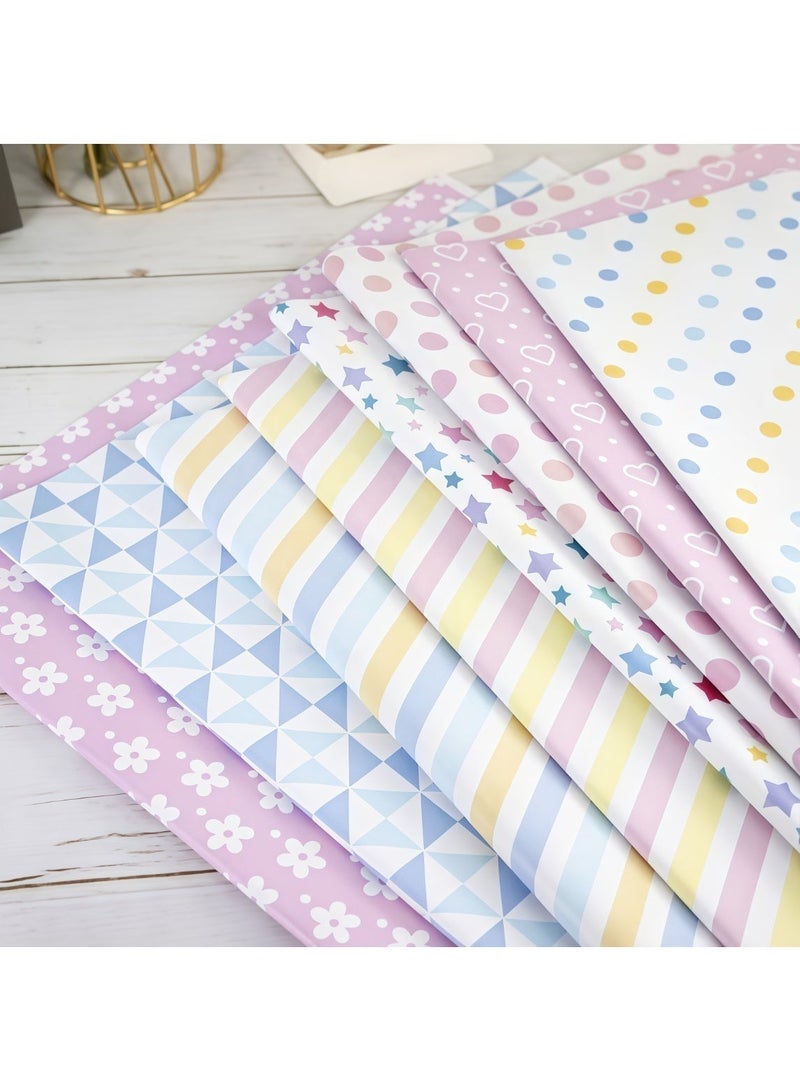 عالم البالونات مجموعة من 10 أوراق تغليف هدايا مع شريط لاصق، مجموعة تغليف هدايا متينة لحفلات أعياد الميلاد، عيد الحب، حفلات الزفاف، حفلات استقبال المولود، حفلات توديع العزوبية، حفلات التخرج، 50 سم × 70 سم - Image 3