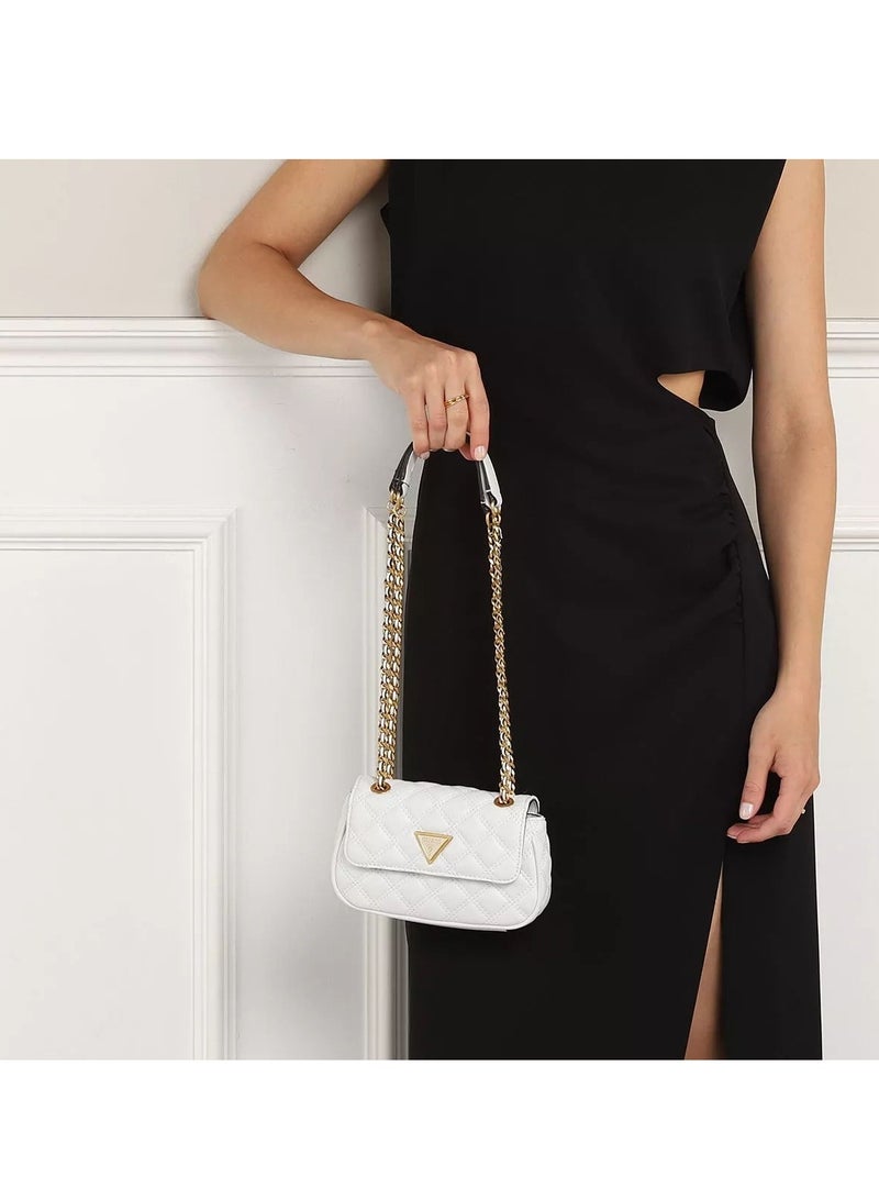 Guest Women Mini Convertible Crossbody Flap Shoulder Bag White  - Image 3