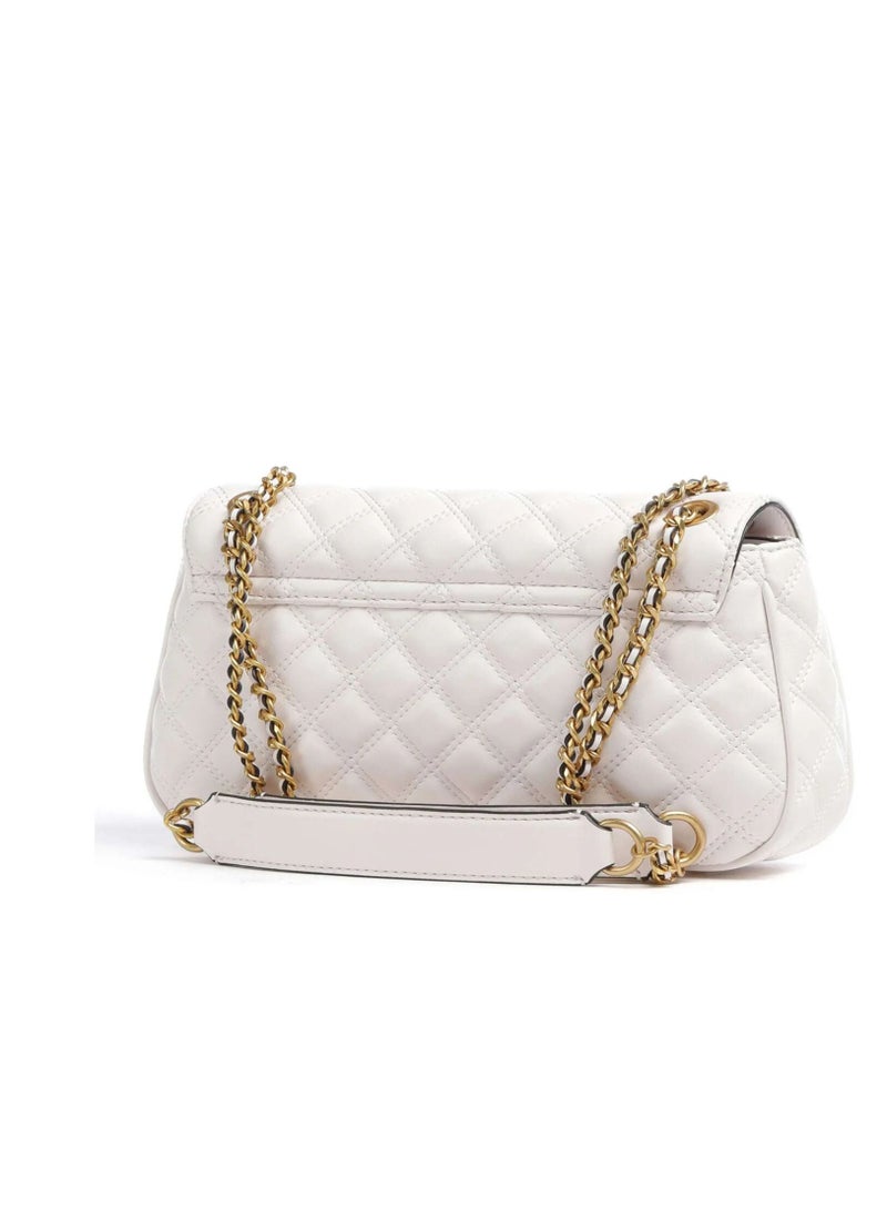 Guest Women Mini Convertible Crossbody Flap Shoulder Bag White  - Image 5