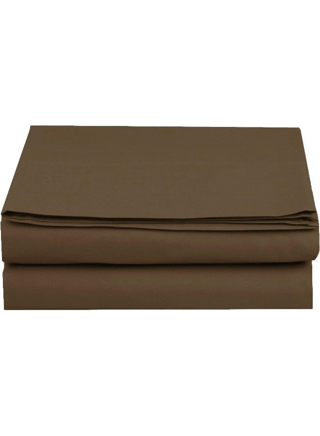 Elegant Comfort Luxury Fitted Sheet on Amazon Elegant Comfort Wrinkle-Free 1500 Premier Hotel Quality 1-Piece Fitted Sheet, Queen Size, Chocolate Brown - Image 3